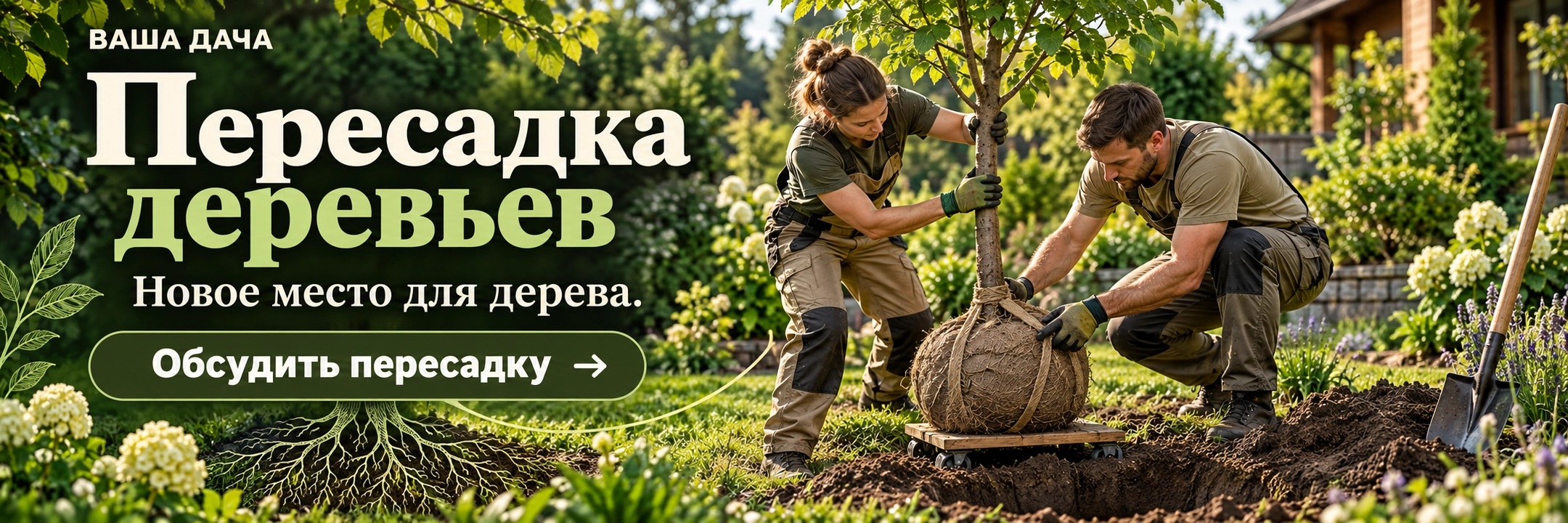 Пересадка деревьев