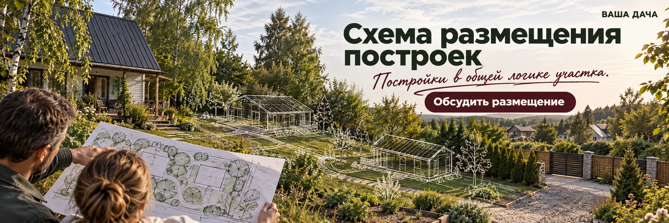 Схема размещения построек