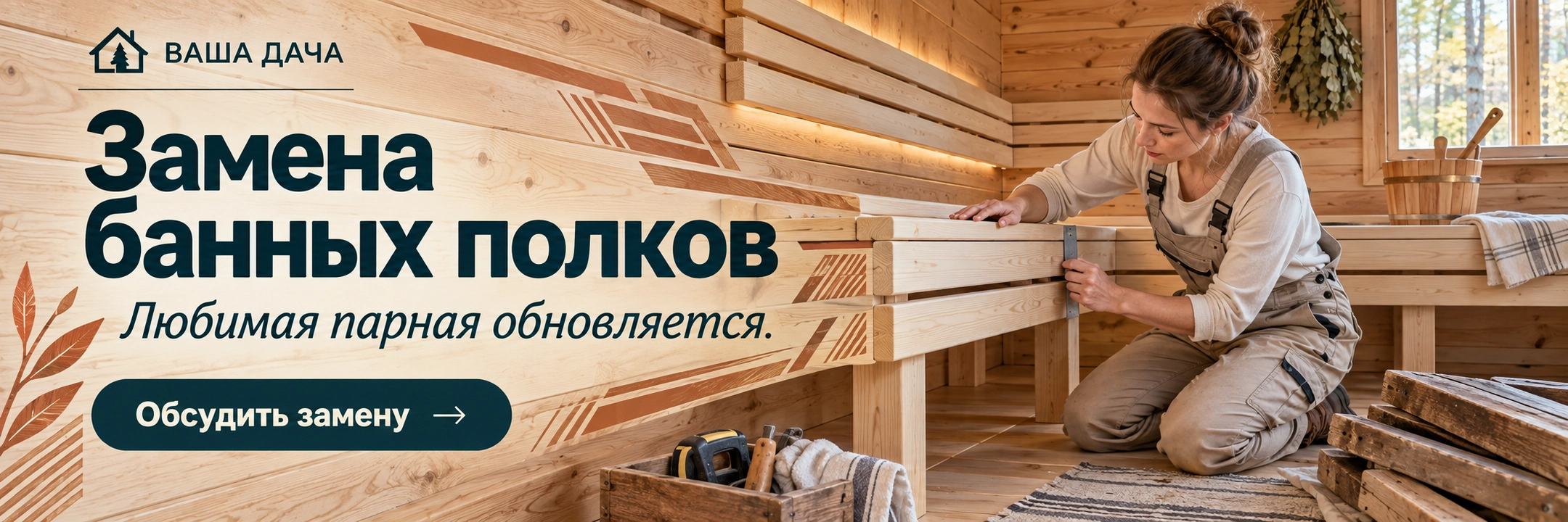 Замена банных полков