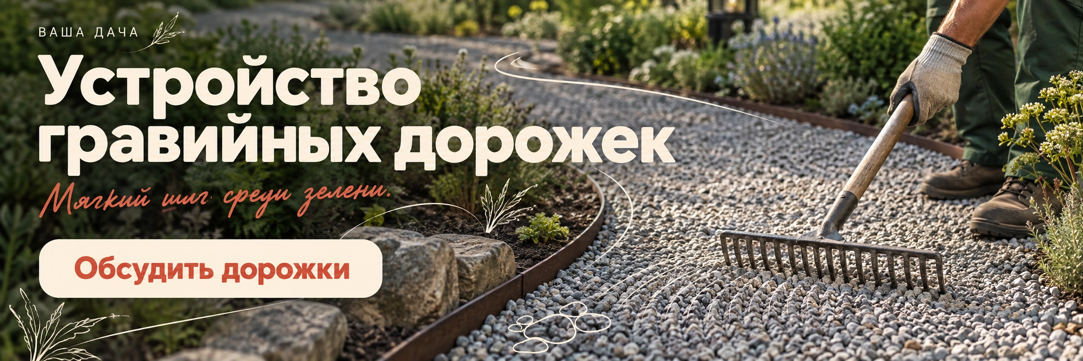 Устройство гравийных дорожек