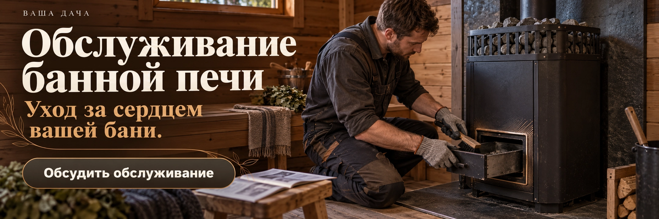 Обслуживание банной печи