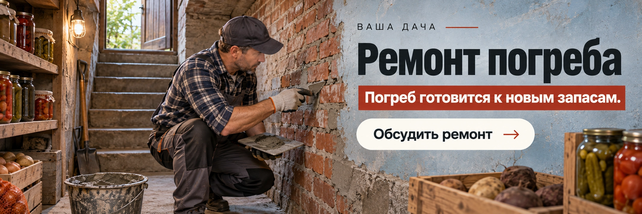 Ремонт погреба