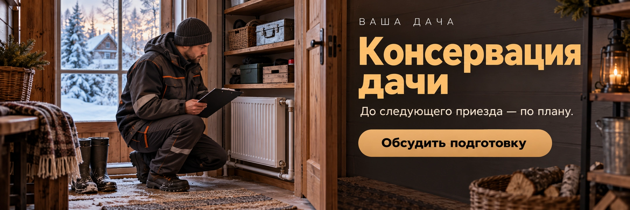 Консервация дачи