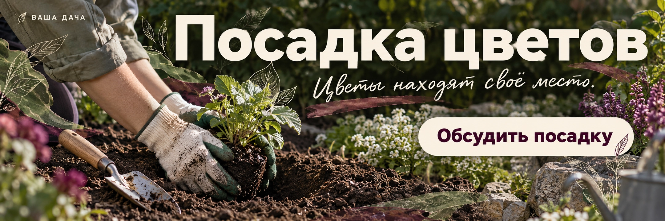 Посадка цветов