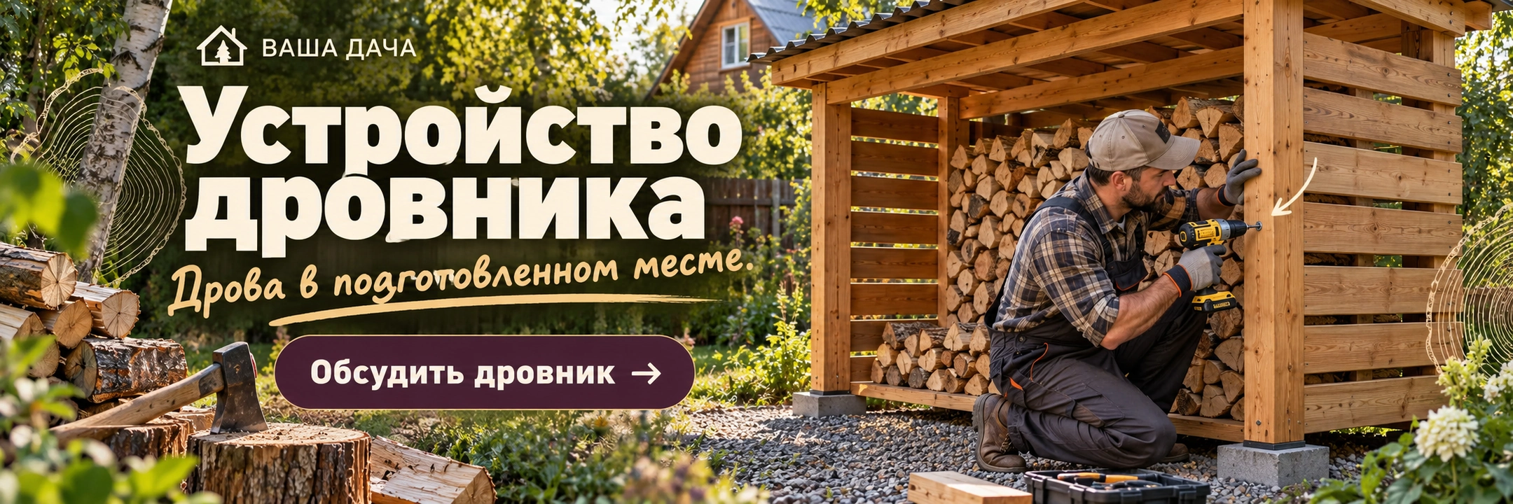 Устройство дровника