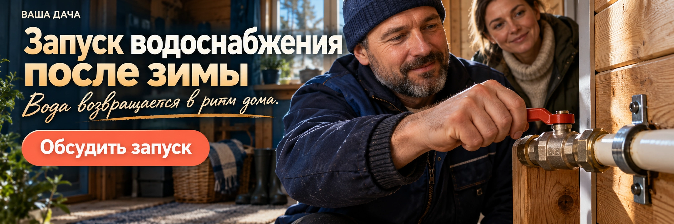 Запуск водоснабжения после зимы