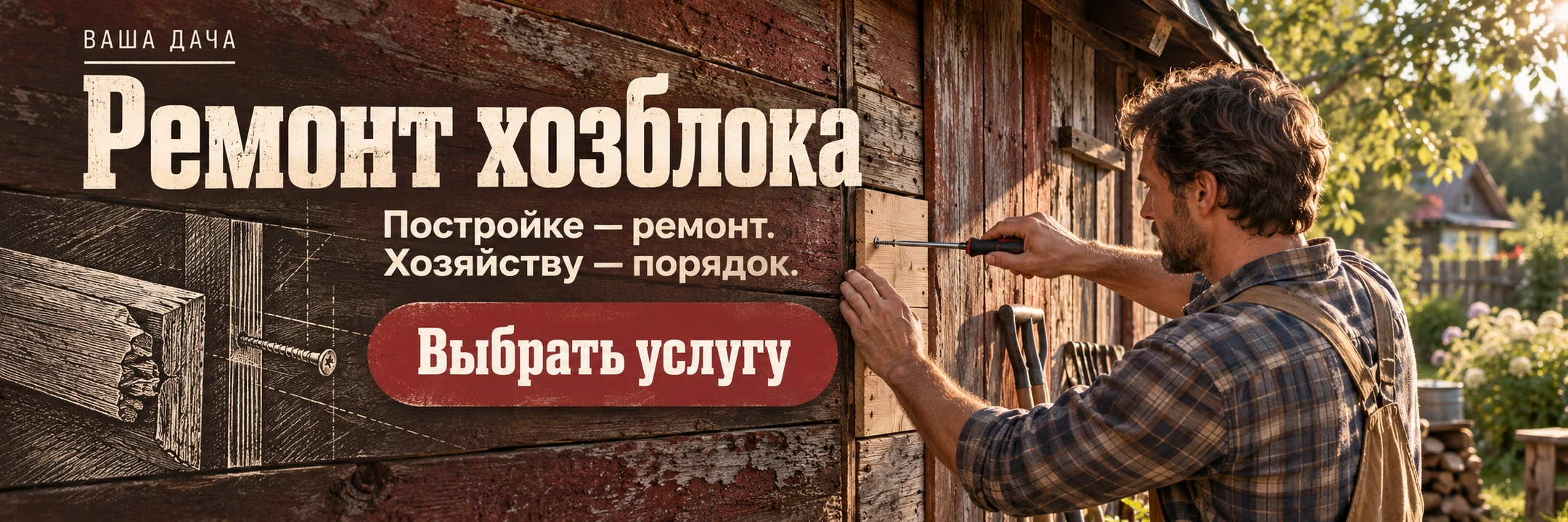Ремонт хозблока