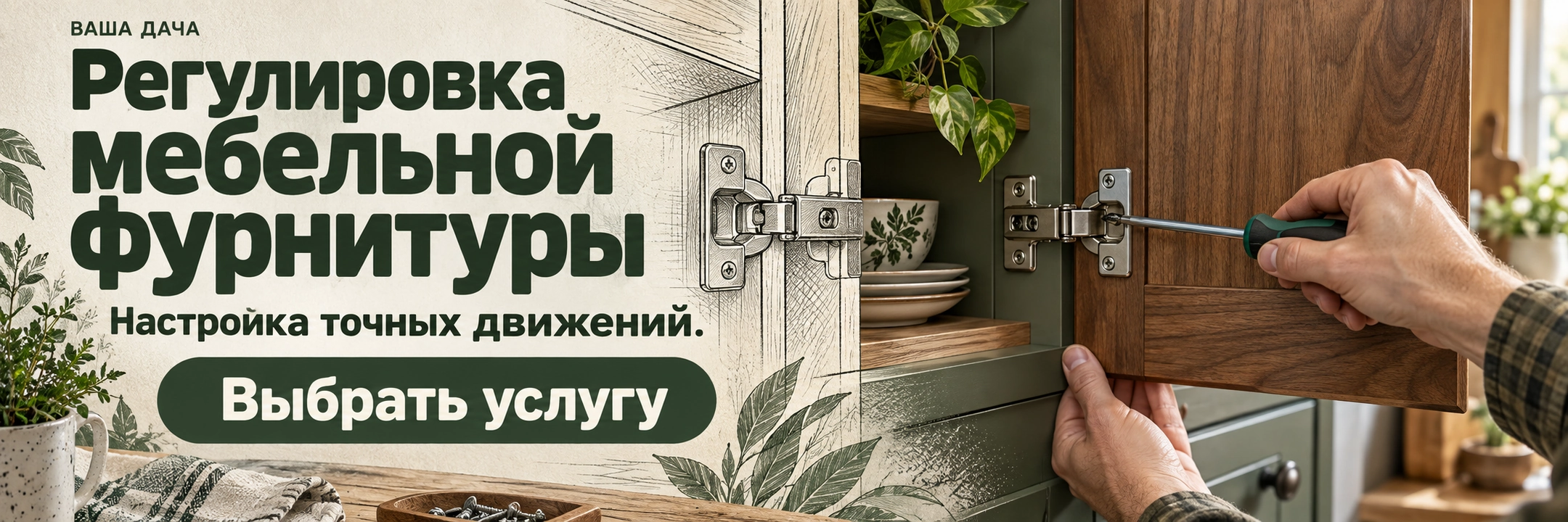 Регулировка мебельной фурнитуры