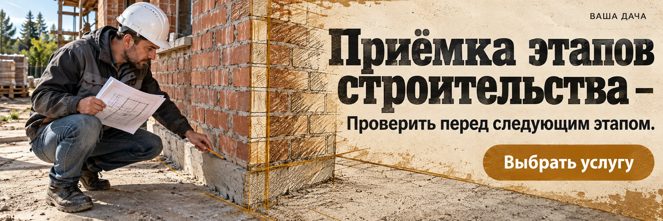 Приёмка этапов строительства