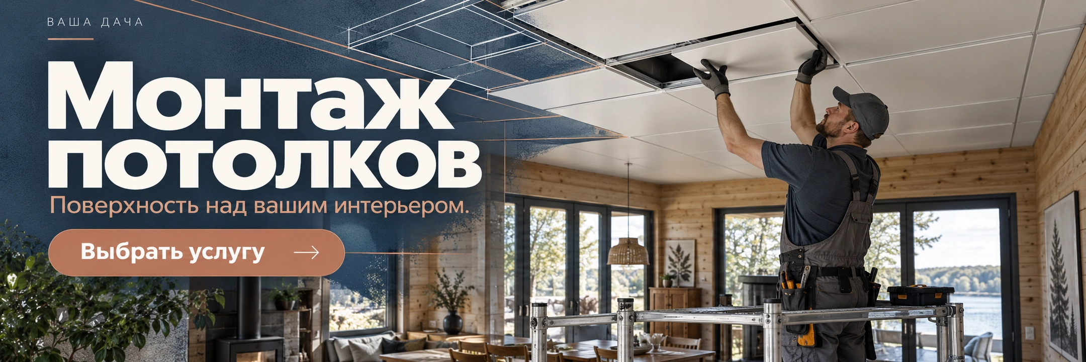 Монтаж потолков
