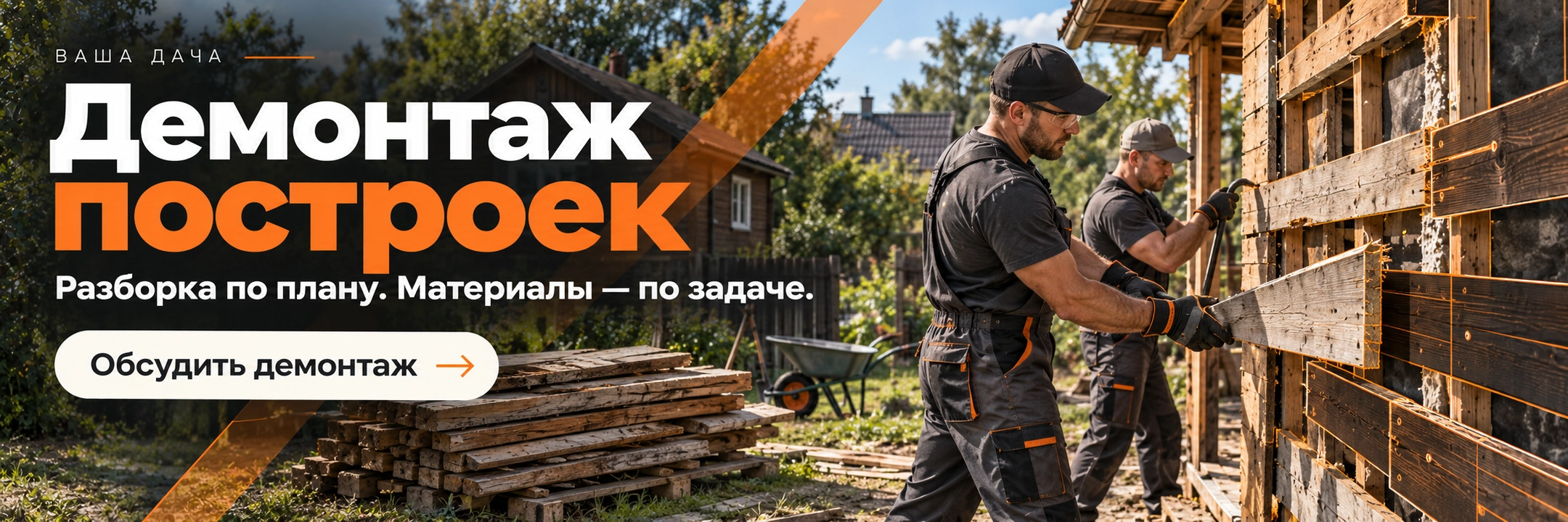 Демонтаж построек