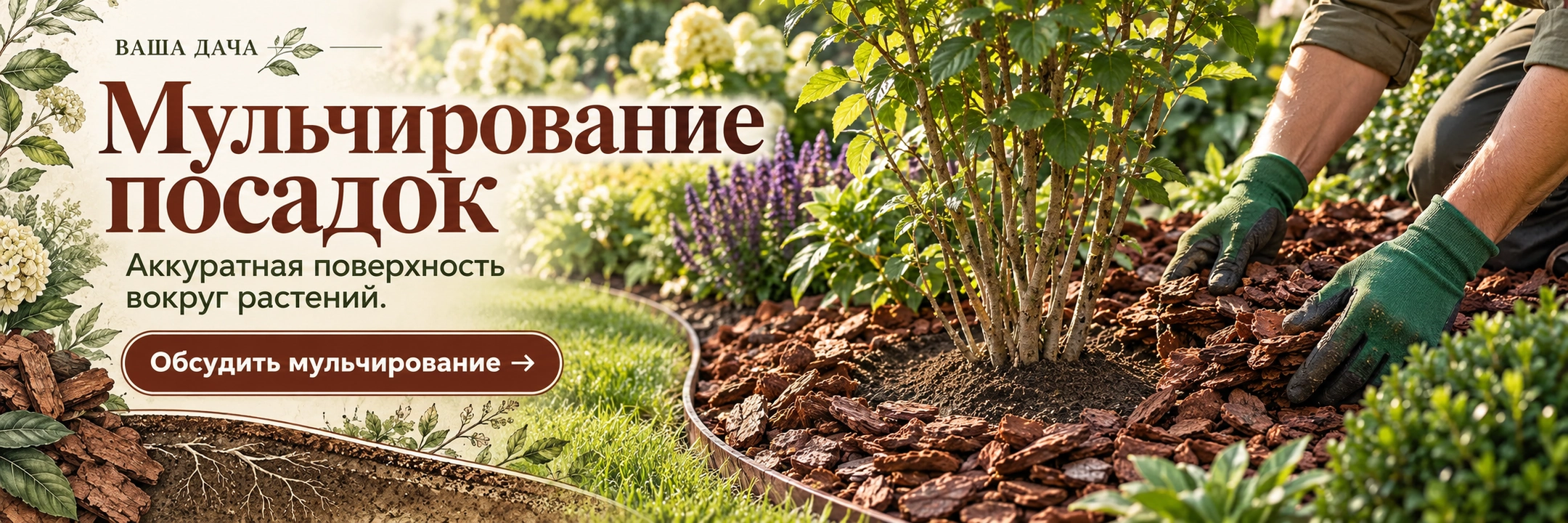 Мульчирование посадок