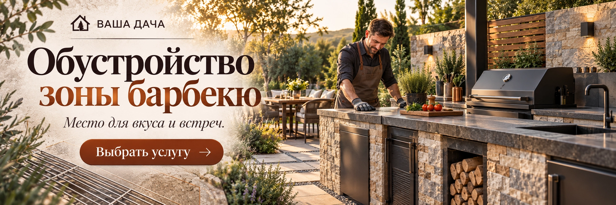 Обустройство зоны барбекю