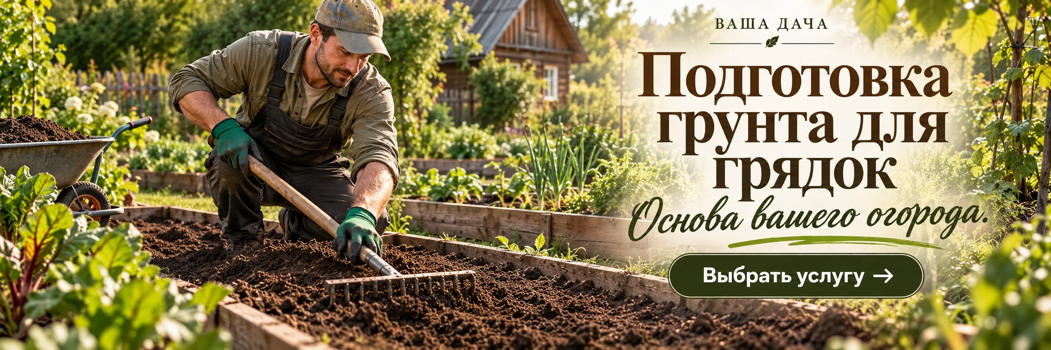 Подготовка грунта для грядок