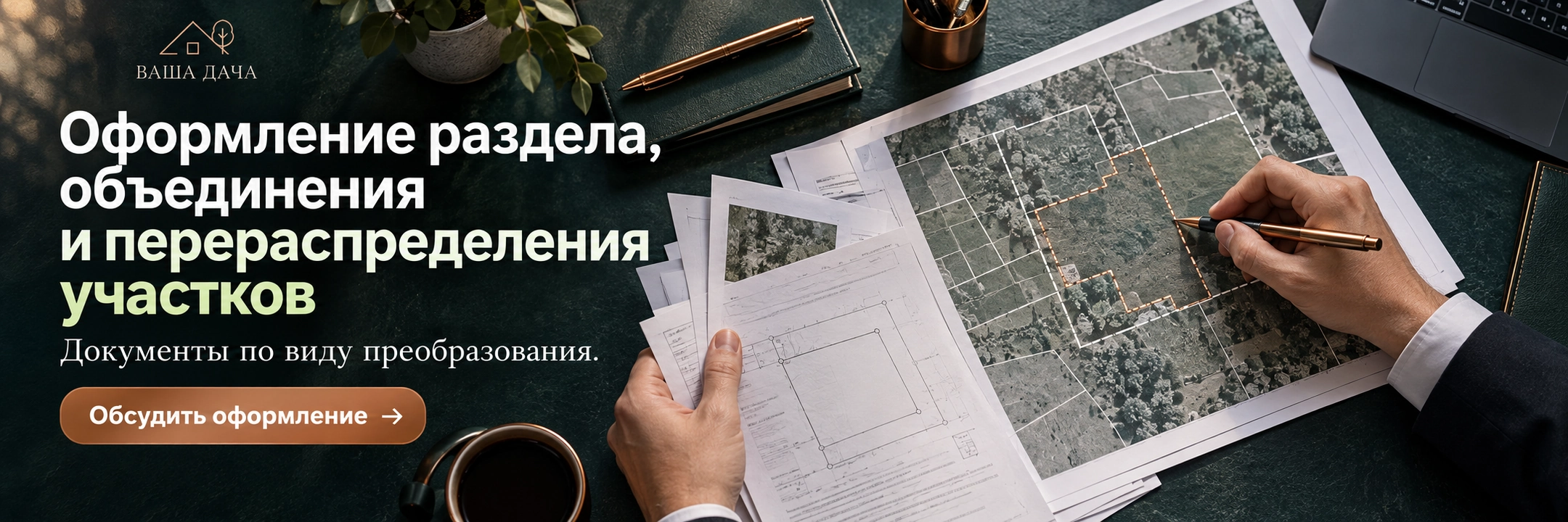 Оформление раздела, объединения и перераспределения участков