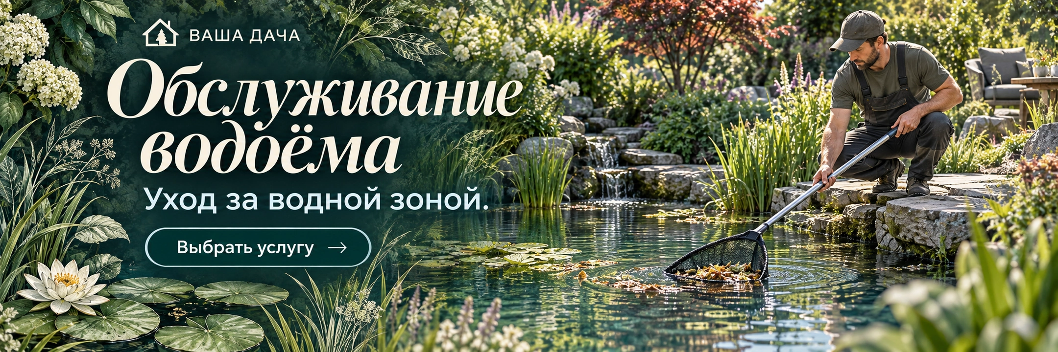 Обслуживание водоёма