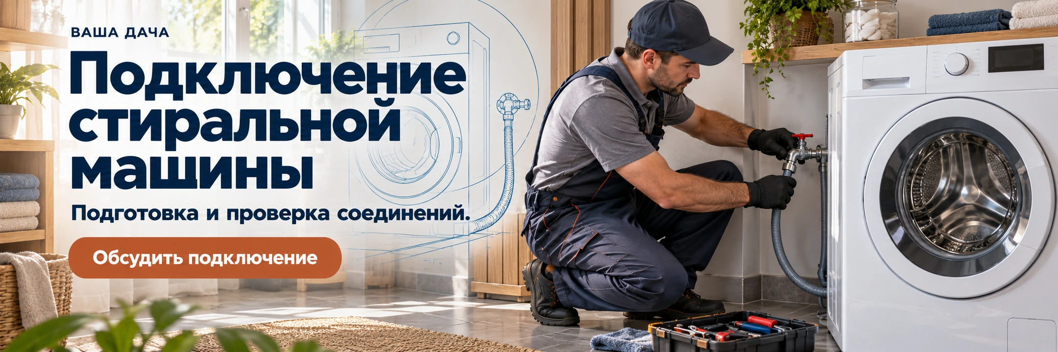 Подключение стиральной машины