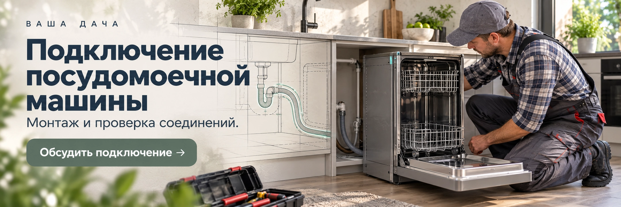 Подключение посудомоечной машины