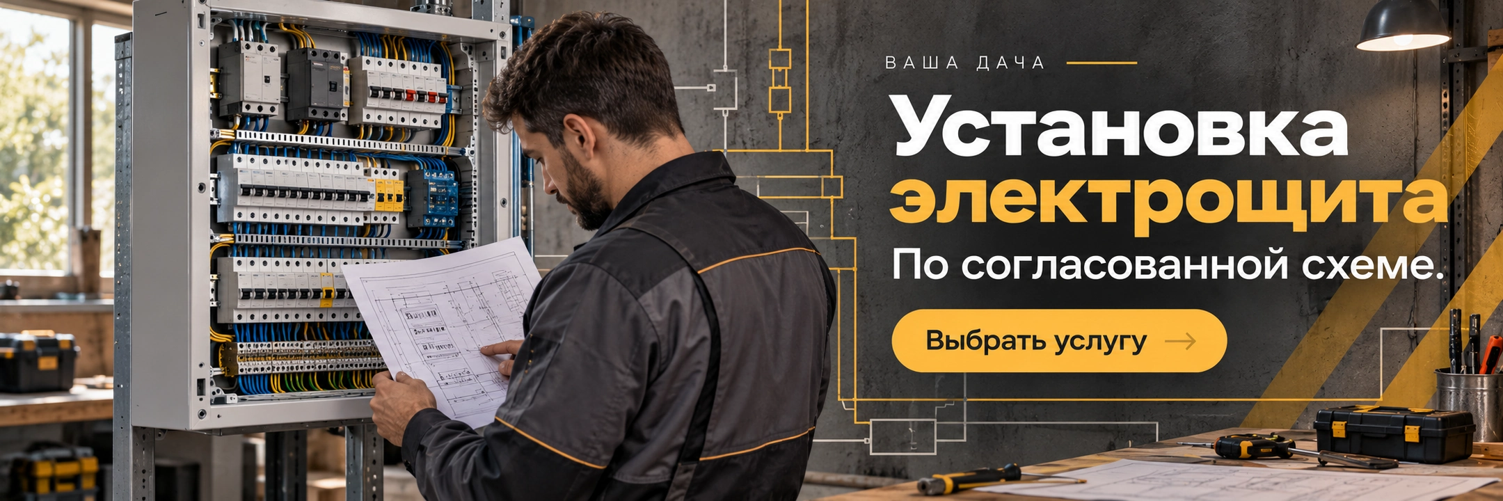 Установка электрощита