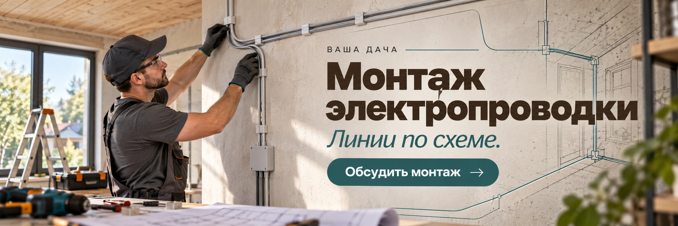 Монтаж электропроводки