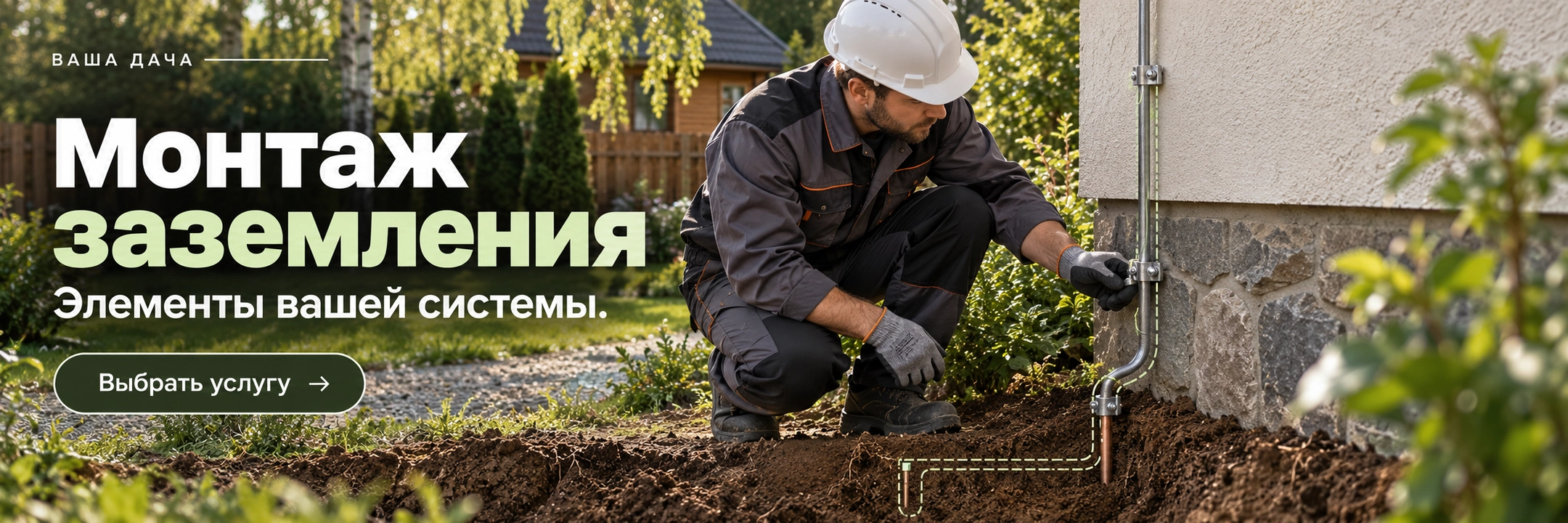 Монтаж заземления