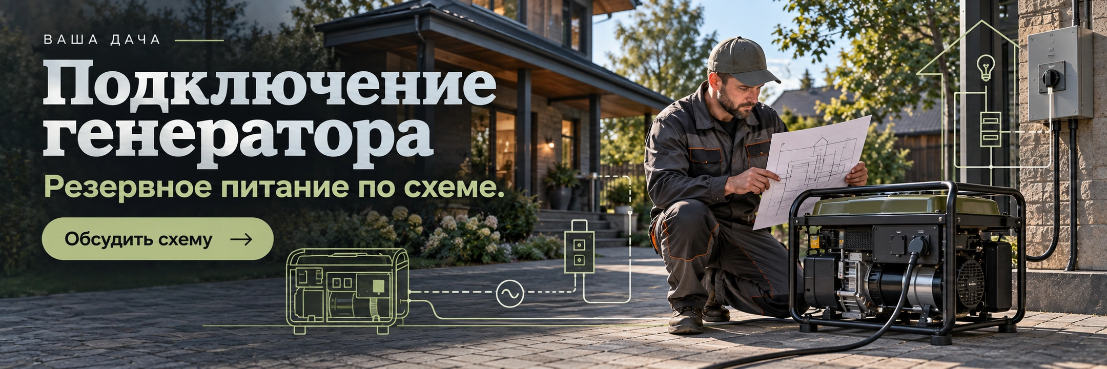 Подключение генератора