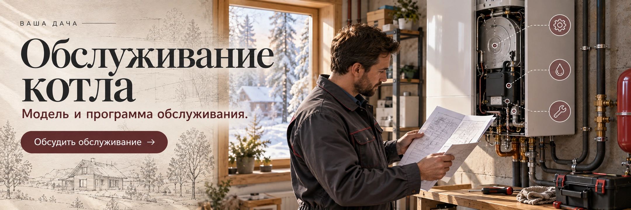 Обслуживание котла