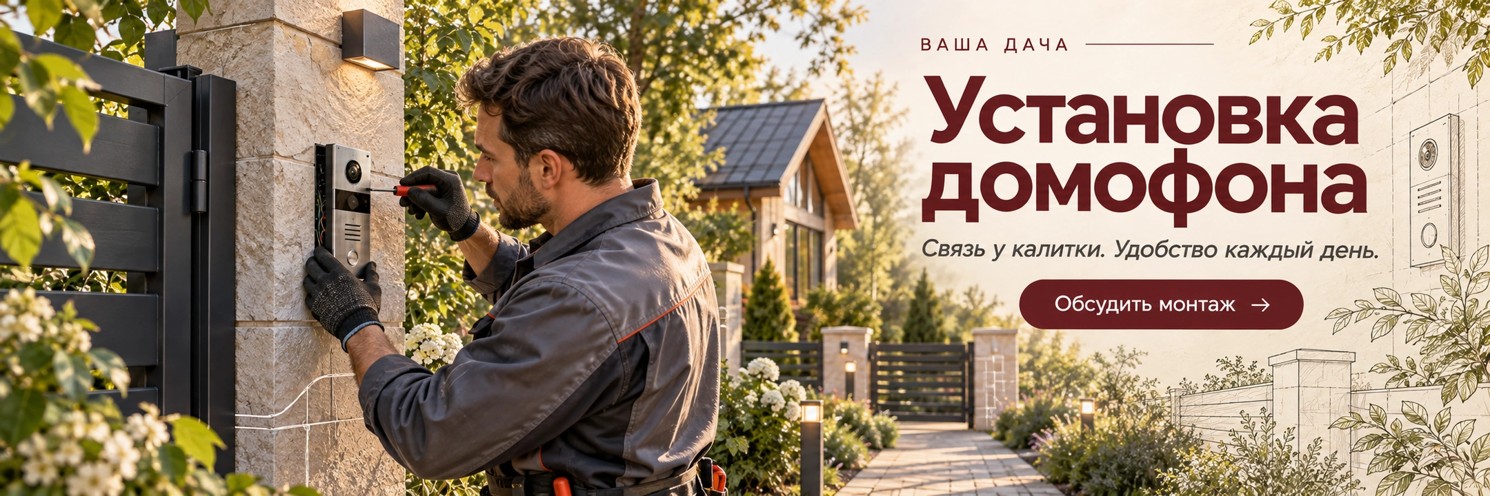 Установка домофона