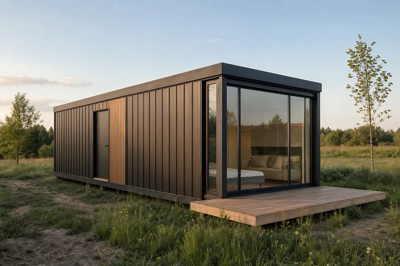 Модульная бытовка «Секция» 6×3,5 м — внешний вид