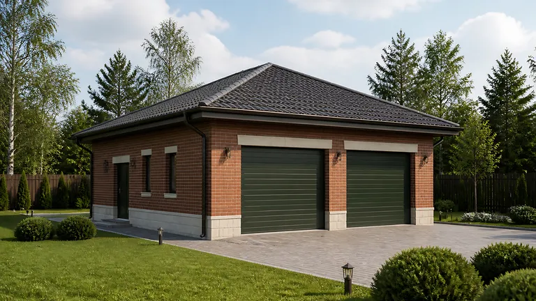 Гараж «Классический проезд» 6×7 м