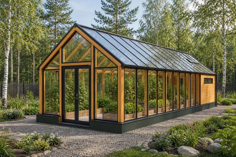 Теплица «Панорамный сад» 5×10 м