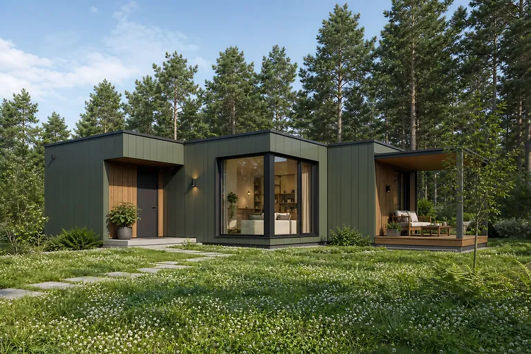 Модульный дом «Клевер» 8×8 м