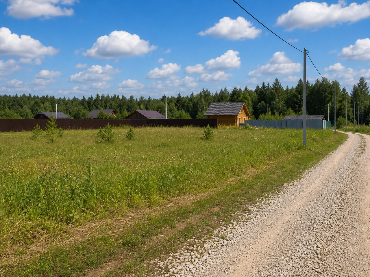 Участок №214 площадью 8 соток в деревне Русятино 3