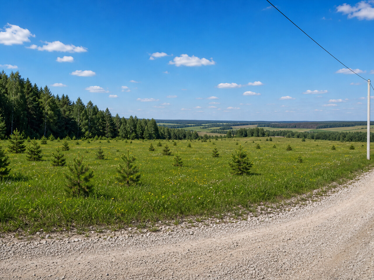 Участок №67 площадью 80.6 соток в поселке Крюково