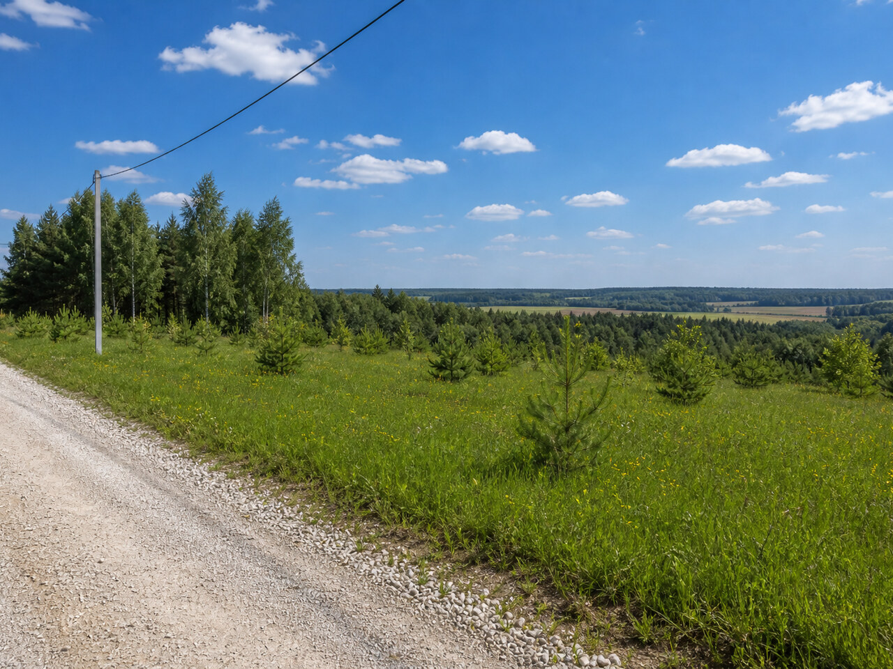 Участок №18 площадью 10 соток в поселке Крюково